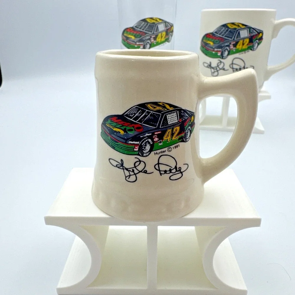 Kyle Petty Racing #42 Mellow Yellow Glassware Collection By‎ Hunter 1991 Vintage